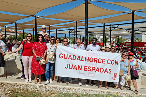 El Psoe de lora arropa a Juan Espadas en un acto en la comarca del Guadalhorce